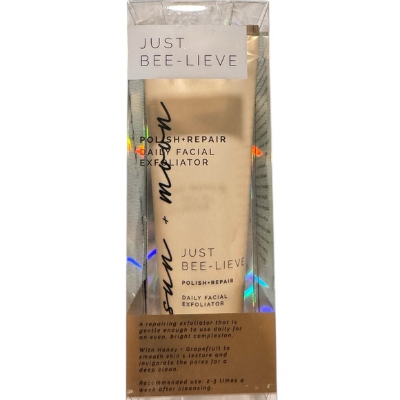 Sun + Moon Other - Sun + Moon Just Bee Lieve Daily Facial Exfoliator Polish Repair New in Box!